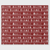 Cadeau Papier d'enveloppement d'arbre de Noël (Plat)