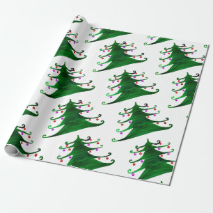 Cadeau Papier d'enveloppement d'arbre de Noël