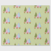 Cadeau Papier d'enveloppement d'arbre de Noël (Plat)