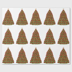 Cadeau Papier d'enveloppement d'arbre de Noël