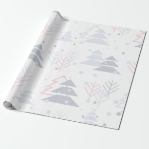 Cadeau Papier d'enveloppement d'arbre de Noël moderne