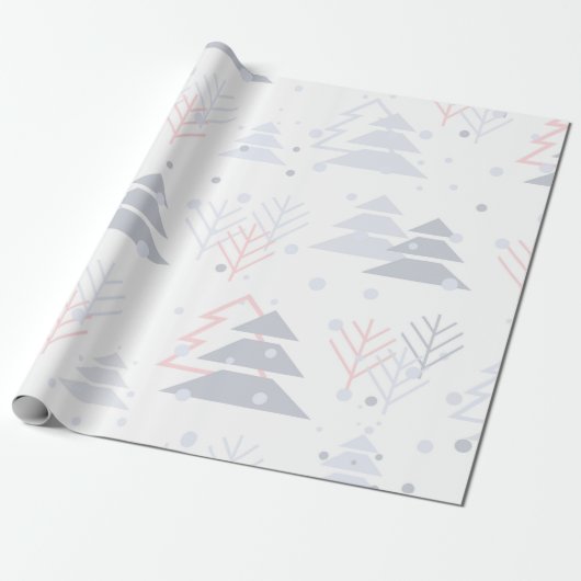Cadeau Papier d'enveloppement d'arbre de Noël moderne (Déroulé)