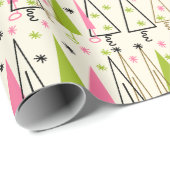 Cadeau Papier d'enveloppement d'arbre de Noël moderne du  (Coin rond)