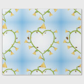 Cadeau Papier d'enveloppement d'art à fleurs de printemps (Plat)