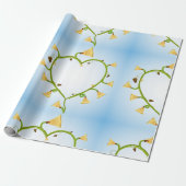 Cadeau Papier d'enveloppement d'art à fleurs de printemps (Déroulé)