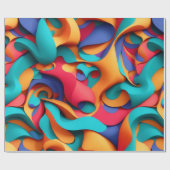 Cadeau Papier d'enveloppement d'art Abstrait (Plat)