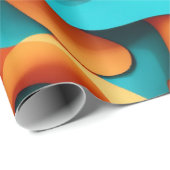 Cadeau Papier d'enveloppement d'art Abstrait (Coin rond)