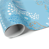 Cadeau Papier d'enveloppement d'art autochtone (Coin rond)