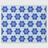 Cadeau Papier d'enveloppement d'art Blue Stars (Plat)