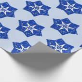 Cadeau Papier d'enveloppement d'art Blue Stars (Coin)
