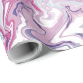 Cadeau Papier d'enveloppement d'art liquide acrylique - A (Coin rond)