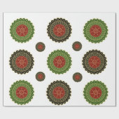 Cadeau Papier d'enveloppement d'art Mandala (Plat)