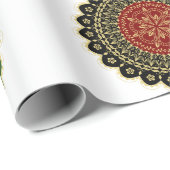 Cadeau Papier d'enveloppement d'art Mandala (Coin rond)