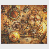 Cadeau Papier d'enveloppement d'art Steampunk (Plat)