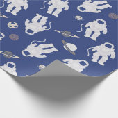 Cadeau Papier d'enveloppement d'astronautes (Coin)