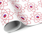 Cadeau Papier d'enveloppement d'atomes (Coin rond)