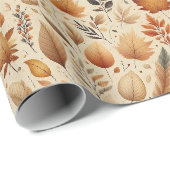 Cadeau Papier d'enveloppement d'automne (Coin rond)