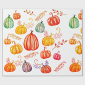 Cadeau Papier d'enveloppement d'automne (Plat)