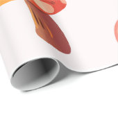 Cadeau Papier d'enveloppement d'automne confortable (Coin rond)