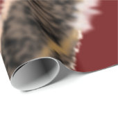 Cadeau Papier d'enveloppement d'autruche drôle (Coin rond)