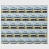 Cadeau Papier d'enveloppement de 55' Chevy Car Art (Plat)