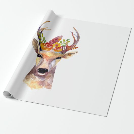 Cadeau Papier d'enveloppement de 60 lb Rouleau de cerf de (Déroulé)