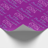 Cadeau Papier d'enveloppement de 68e anniversaire amoureu (Coin)