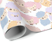 Cadeau Papier d'enveloppement de Baby shower mou (Coin rond)