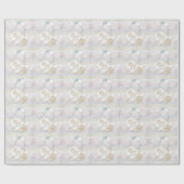 Cadeau Papier d'enveloppement de Baby shower Pastel vinta (Plat)