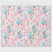 Cadeau Papier d'enveloppement de ballet pastel rose (Plat)