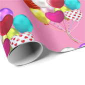 Cadeau Papier d'enveloppement de ballons (Coin rond)