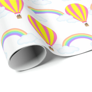 Cadeau Papier d'enveloppement de ballons à air chaud - A