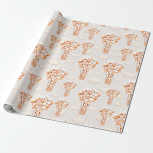 Cadeau Papier d'enveloppement de ballons d'ours