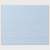 Cadeau Papier d'enveloppement de bandes bleues (Plat)