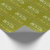 Cadeau Papier d'enveloppement de base 85e anniversaire (Coin)