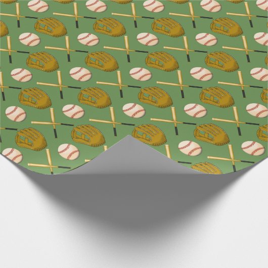 Cadeau Papier d'enveloppement de baseball (Coin)