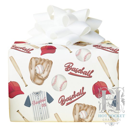 Cadeau Papier d'enveloppement de baseball