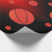 Cadeau Papier d'enveloppement de basket-ball spatial (Coin)