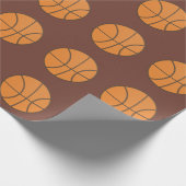 Cadeau Papier d'enveloppement de basket-ball vintage (Coin)