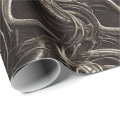 Cadeau Papier d'enveloppement de bavardage du tentacle Al (Coin rond)