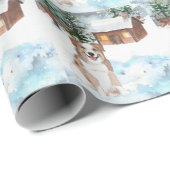 Cadeau Papier d'enveloppement de berger australien (rouge (Coin rond)