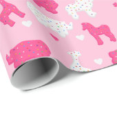 Cadeau Papier d'enveloppement de biscuits congelé (Coin rond)