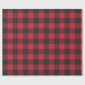 Cadeau Papier d'enveloppement de bison rouge (Plat)