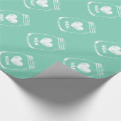 Cadeau Papier d'enveloppement de bocal de mason rustique (Coin)