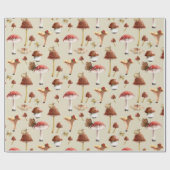 Cadeau Papier d'enveloppement de bois de la forêt de cham (Plat)