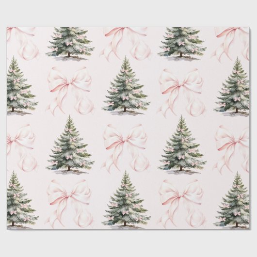 Cadeau Papier d'enveloppement de boîte rose de l'arbre de (Plat)