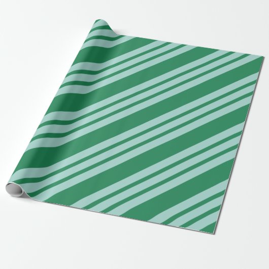 Cadeau Papier d'enveloppement de bonbon de Noël vert (Déroulé)