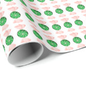 Cadeau Papier d'enveloppement de bonbon vert (Coin rond)