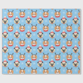 Cadeau Papier d'enveloppement de bonbons de Noël (Plat)