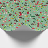 Cadeau Papier d'enveloppement de bonbons de Noël (Coin)